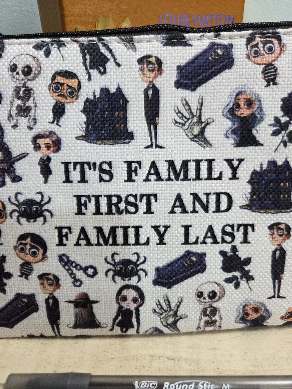 Addams Family Broadway Musical Pouch Bundle W/ Pens & Sticky Notes, NEW